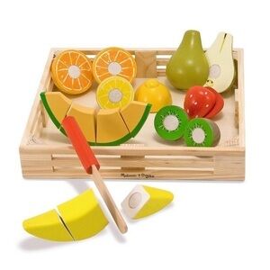 Melissa and Doug wooden cutting fruit set